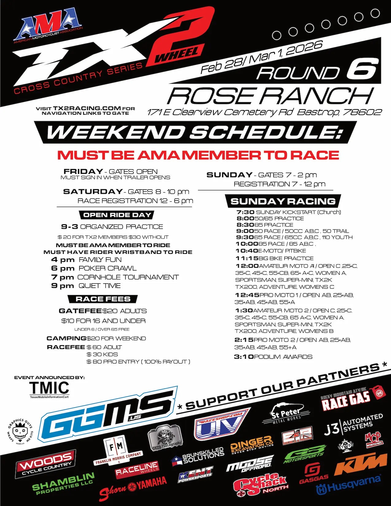 TX2 Round 6 - Rose Ranch - Feb 28 / Mar 1, 2026