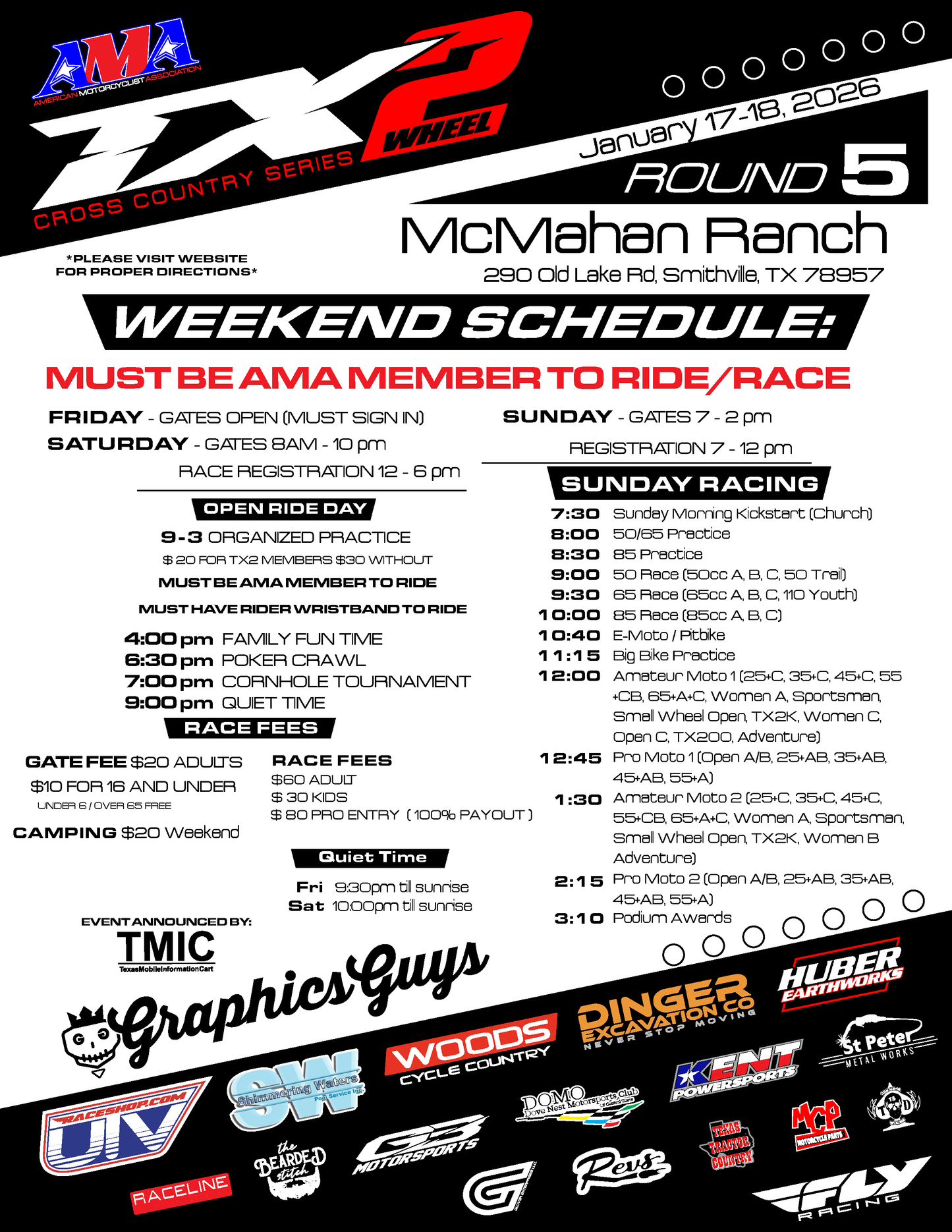 TX2 Round 5 - McMahan Ranch - Jan 17-18, 2026